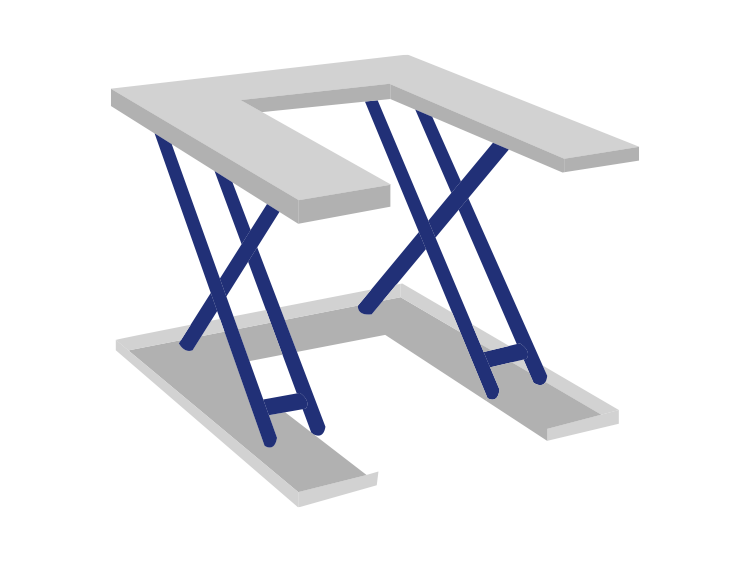 extra flat lift table